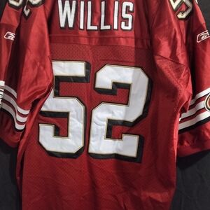 NFL San Francisco 49ers Patrick Willis Red And White Jersey
